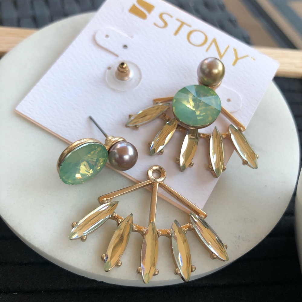 Beautiful Rhinestone Earrings - Picture 6 of 17